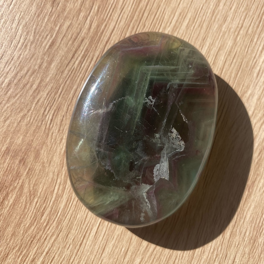 Fluorite Palm Stone